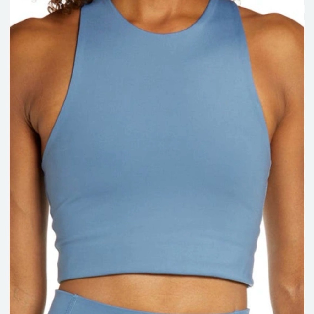 Girlfriend Collective Blue Sports Bra